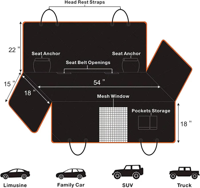 The-Alpaca Dog Seat Cover 4.0