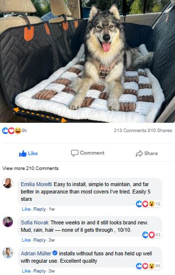 The-Alpaca Dog Seat Cover 4.0