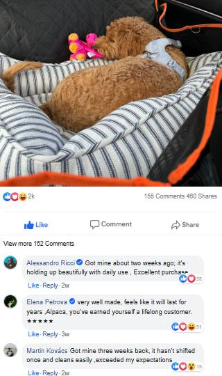The-Alpaca Dog Seat Cover 4.0
